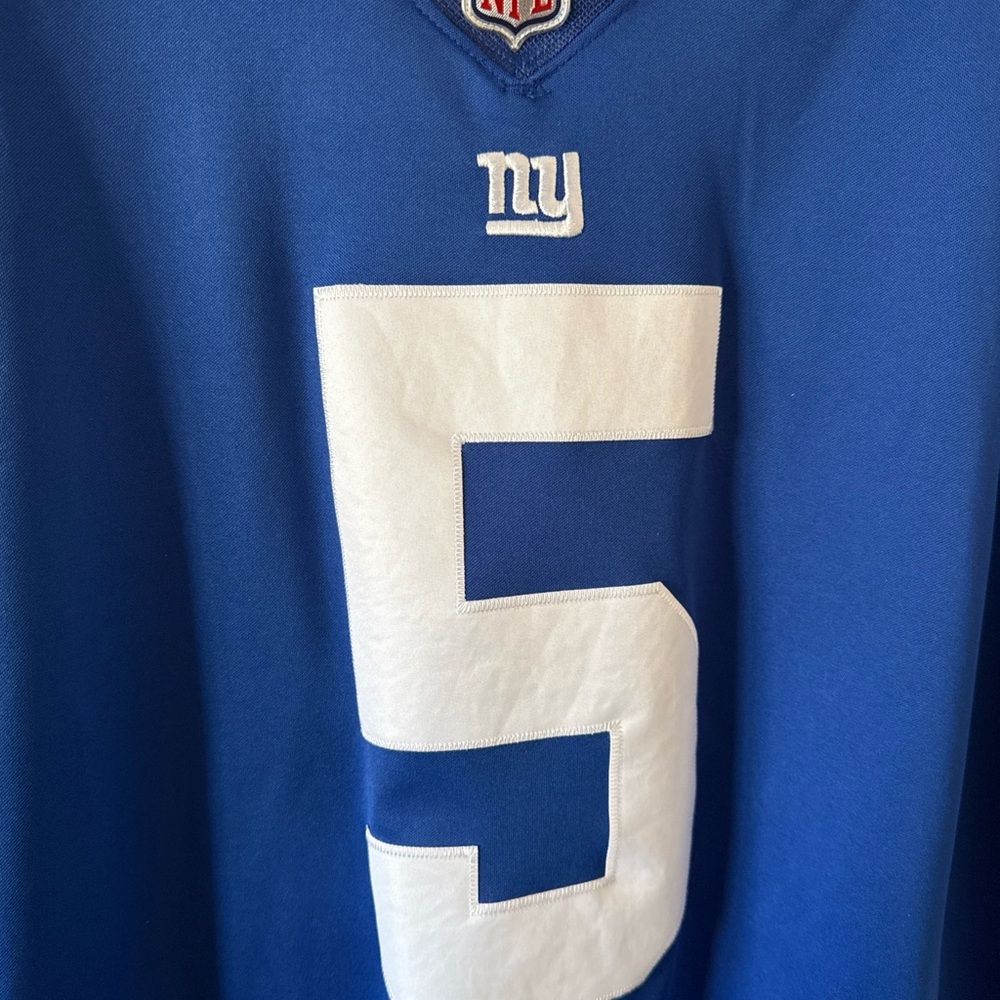 Men’s Nike Kayvon Thibodeaux #5 New York Giants Vapor Limited Jersey Sz 2XL Blue - Picture 2 of 6